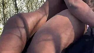 Slim Bbw Remi Almost Gets Caught Taking Bbc Creampie In Public Park!