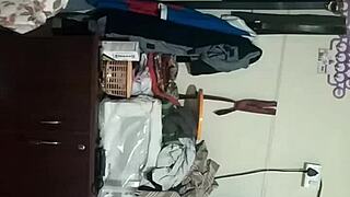 Aunty shows off her big tits in a sneaky hidden clip