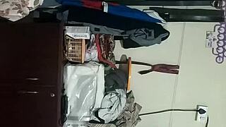 Aunty shows off her big tits in a sneaky hidden clip