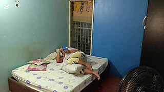 Colombian madrastra fucked in guest room with gaping vagina