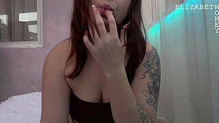 Incredible Bitch Sucks Soft Dildo And Stretches Her Tight Hole