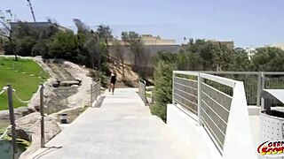 German Scout Picks Fit Blonde Teen For First Casting