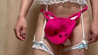 Teen In Junior Underwear Teasing Anal And Nipples