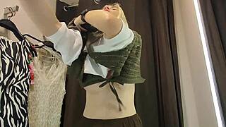 Hey, do you like watching me naked trying on sexy clothes in the mall fitting room?