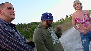 Blonde babe gets pussy pounded in doggy, blowjob, cowgirl.