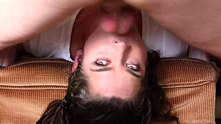 Taboo throat fuck with mommy