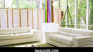 smallhoe tiny 18+ asian mina luxx sucks bfs thick cock