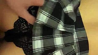 damn, i’m pounding destiny mae so hard from behind in her sexy mini skirt