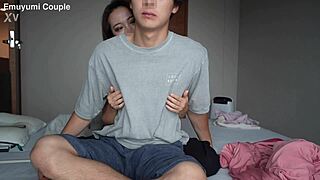 Man, this Japanese black gal with tan lines is driving me crazy in one-night POV sex! 🔥