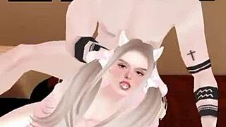 Katyqueenff and El Bb Koreano in Steamy Asian Korean Sex Scene with Intense Action