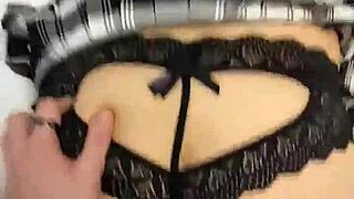 damn, i’m pounding destiny mae so hard from behind in her sexy mini skirt