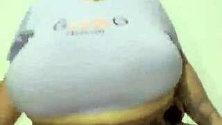 Massive tits bounce wildly