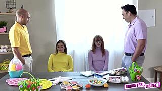 Bobby and Marcus punish their daughters with their cocks