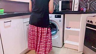 Beautiful wetpinay in school uniform washes after intense porn shoot