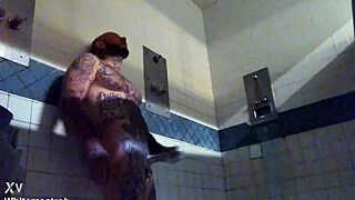 watch this prisoner masturbate to a wet cumshot on his big white tattooed cock?