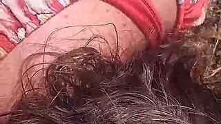 Amateur Blowjob And Doggy Style Fuck Cum In Mouth In The Bush