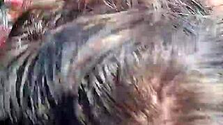 Amateur Blowjob And Doggy Style Fuck Cum In Mouth In The Bush
