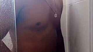 Black Guy Shows Off His Monster Cock Outdoors.