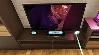 lets play elises brunette voyeur peepshow in vr