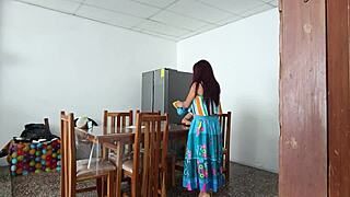 Sinful Latina Maid Spreads Pretty Pussy Wide for Domination Play. She’s Irresistible!