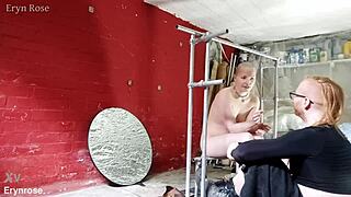 Bound In Metal Begging To Cum