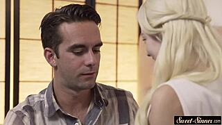 Doggystyled Stepsister Covered in Hot Sticky Cum