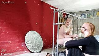 Bound In Metal Begging To Cum