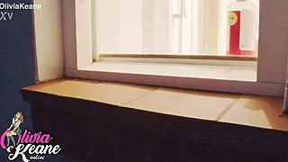 You peek at your neighbor showering in the bathroom.