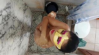 hot latina stepmother fucks her stepson fiercely in the shower