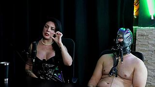 Kali Kalifa Dominates Client in Sheer Red After Fainting