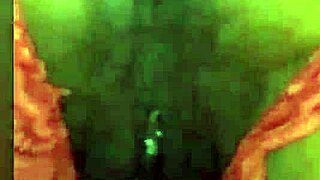 Latina milks cock with licks and ass worship in lingerie