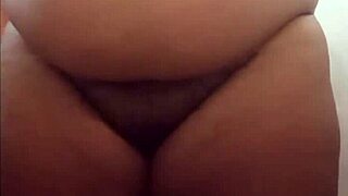 Chubby Brazilian girl with big ass undresses and shows her butt 😍