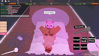playing roblox with my cute girlfriend in a fun session.