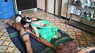 My village bhabhi Shivani stuns in green saree. She’s the hottest Indian cosplay babe on bed!