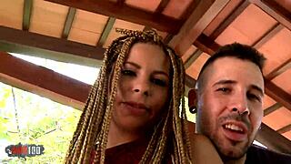 Young Blonde Rasta Girl Alana in First Hardcore Casting