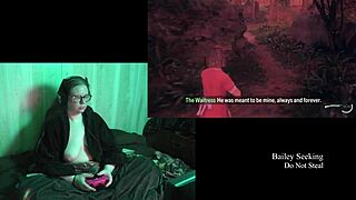 Naked brunette bbw with big natural tits plays in night springs