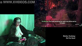 Naked brunette bbw with big natural tits plays in night springs