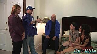 Lesbian stunned as wife gets pounded by hardcore porn stud