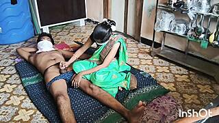 My village bhabhi Shivani stuns in green saree. She’s the hottest Indian cosplay babe on bed!