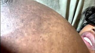 Look at these big natural ebony tits bouncing. She's a homemade babe with huge boobs.