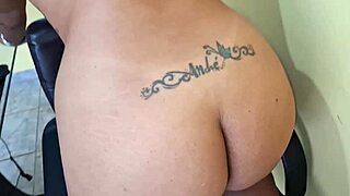 Greedy Pussy Big Ass Whore Takes Hot Milk in Ass Without Protection