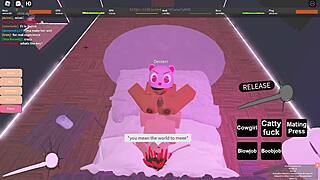 playing roblox with my cute girlfriend in a fun session.