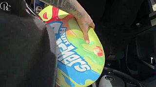 Ebony Woman at Car Wash Encounter