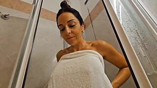 Why am I getting out of the shower? A huge cock is waiting!