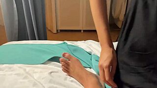 Sloppy deepthroat and risky elevator blowjob after daring public flashing with a wild footjob twist