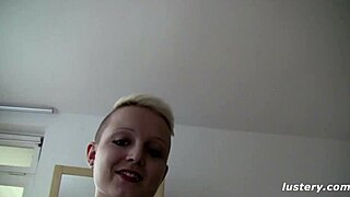 She enjoys riding his hard cock in this homemade video.