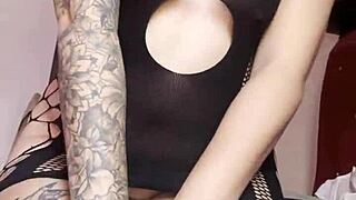 Blonde Masturbates in Lingerie While Neighbor Watches From Window 😏