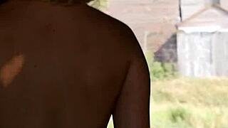 Big Boobed Blonde Canadian Milf Farmer Poses Naked Outdoor