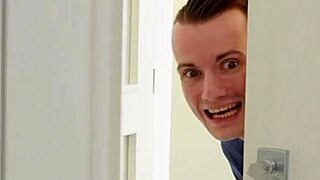 Romy Indy Feels Naughty Using Her Roommate's Monster Cock In The Bathroom