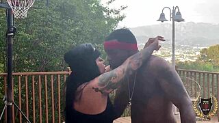 basketball game turns into sex, rome major fucks monica santhiago in doggystyle and cowgirl